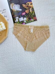 FANNY LOVE braga encaje campana lazo tridimensional - Rosa - Ver 3