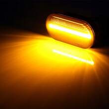 2 pzs Led Secuencial  Cuarto Direccional Lateral VW Jetta Golf Polo Bora Lupo Passat Vento SEAT Ibiza Toledo Cordoba Leon Fiesta Focus Fusion Vmingo Mexico - Amarillo - Ver 4
