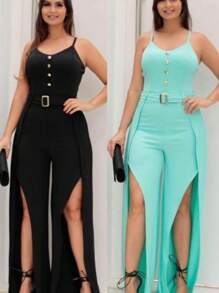 Women Jumpsuits - màu đen - Xem 1
