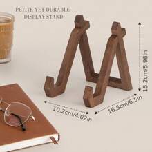 Vintage Wooden Easel Display Stand, Recipe Holder, Photo Frame Rack Gifts Birthday Graduation - Brown - View 2