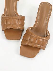 2024年新款女士舒適平底涼鞋，刺繡時尚拖鞋，適合夏季戶外穿著，完美搭配裙子，是度假的理想選擇 - 棕色 - 查看 6