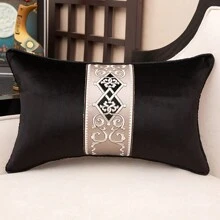 1 Stück Kissenbezug aus dicker Samtstoff mit Design Dekorative Patchwork Wurfkissenbezug in High-End Qualität für Sofa Wohnzimmer Schlafzimmer Dekoration - 1 Stück - Übersicht 9