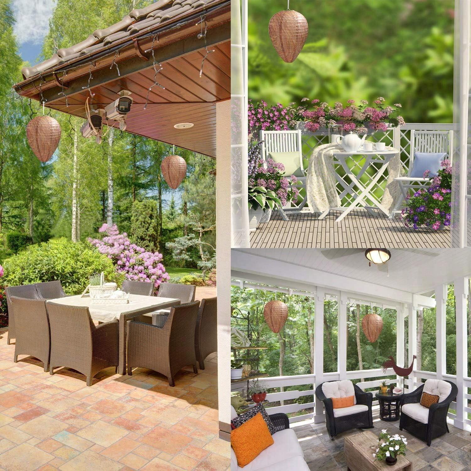 1 Pack Wasp Nest Decoy Hanging Wasp Nest Stay Away From Wasps Yellow