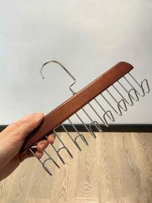 1pc Wood Hanger, Modern Multifunctional Clothes Hanger For Home,Coat Hanger - Multicolor - View 6