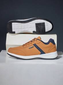 Men's Athletic Shoes Plus Size Casual Sports Shoes For Men - Brown - View 5