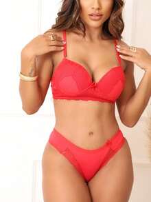 Women Bra & Panty Sets - Đỏ - Xem 3