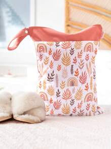 1pc Vintage Printed Beach Vacation Waterproof Storage Bag For Travel Storage Bag,Makeup Bag,Cosmetic Bag,Vacation Organizer,Large Capacity Makeup Organizer Makeup Case, For Lipstick, Brush, Skincare, Mobile Phone, Coin, Small Items, For Home,Gift,Vacation And Festival Halloween Christmas Multifunctional Use,Boho Vibes