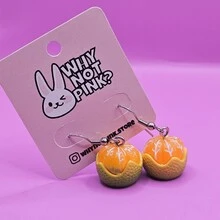 Women Stud Earrings - trái cam - Xem 4