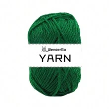 1/12 件丙烯酸针织纱团 - 双层针织多色纱包，配有钩针和针迹标记，适用于任何钩针和针织迷你项目 DIY