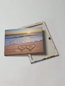 1 Áp Phích In Canvas Chủ Đề Tình Yêu Sáng Tạo, Tên Tùy Chỉnh In Cảnh Biển, Nghệ Thuật Treo Tường Canvas Tên Cá Nhân, Tranh Treo Tường Tác Phẩm Nghệ Thuật Cho Phòng Tắm, Phòng Ngủ, Văn Phòng, Phòng Khách, Trang Trí Tường, Trang Trí Nhà Cửa - Nhiều màu - Xem 4