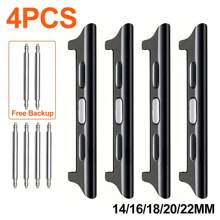 4pcs/Set Watchband Connector 14-16-18-20-22mm Width Compatible With Apple Watch Ultra 2 49mm 45mm 44mm 42mm 41mm 40mm 38mm Adapter Compatible With Apple Watch Ultra Series 9 SE 8 7 6 5 4 3 2 1 Straps As A Gift For Students Returning To School - Multicolor - View 12
