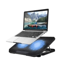 Suporte De Notebook Com Cooler E Vertical 2 Fans Silencioso Ate 17 Plegados Bmax BM763 - Preto - Visão 3