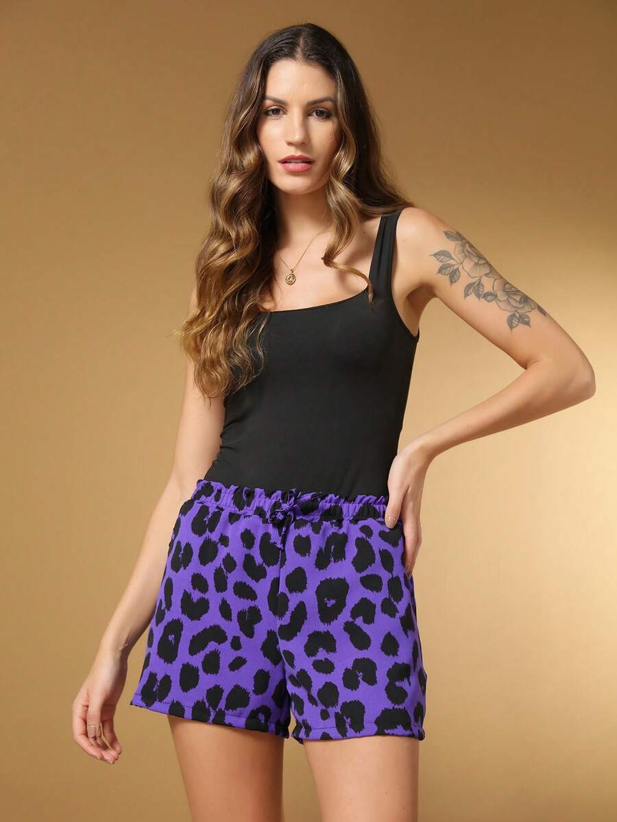 Women Shorts - Màu tím - Xem 1