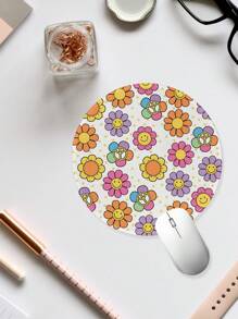 Bohemian Style Daisy Floral Mouse Pad - Soft, Smooth,  - Office Desk Essential - Simple Yet Perfect. - Multicolor - View 8