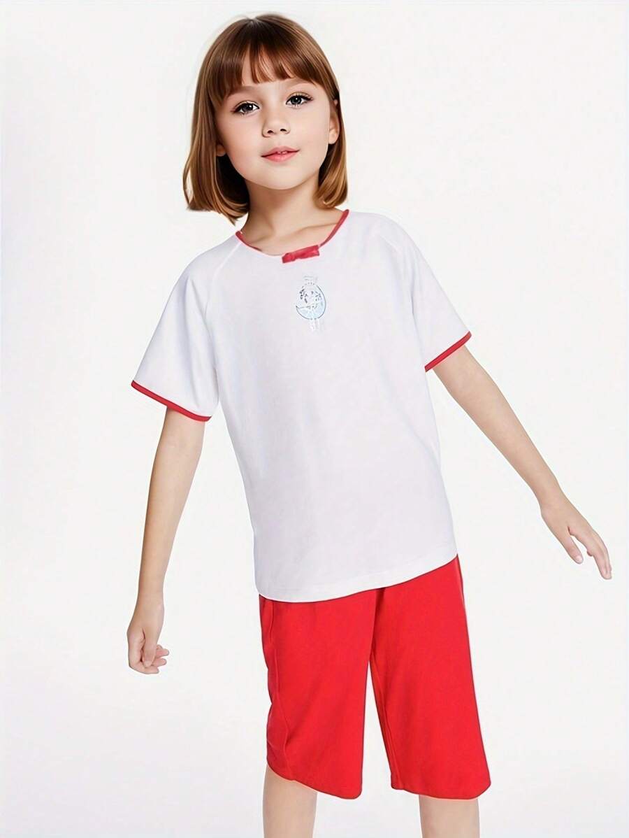 Annil Children's Homewear Sets For Both Boys And Girls Are Children's Air - Conditioned Shirts And Stylish Baby Pajamas For Summer.