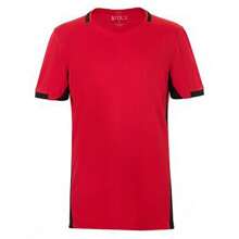 SOLS Childrens/Kids Classico Contrast Short Sleeve Football T-Shirt (N/A) - Red - View 1