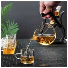 FIRE KIRIN 懒人功夫磁力玻璃茶壶带旋转盖半自动