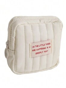 便携小型多层化妆包收纳小包包出门携带迷你小口红包（拉链闭合方向左右随机）