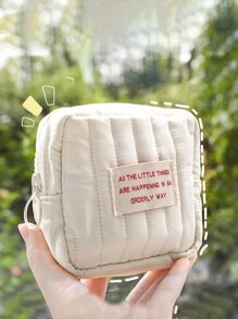 便携小型多层化妆包收纳小包包出门携带迷你小口红包（拉链闭合方向左右随机）