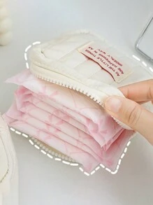 便携小型多层化妆包收纳小包包出门携带迷你小口红包（拉链闭合方向左右随机）