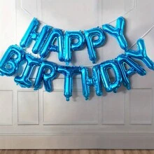 13入組生日氣球玫瑰金箔字母氣球套裝，生日裝飾，派對用品，照片氣球，生日氣球，生日裝飾，美學房間裝飾，派對裝飾用品 - 生日快樂字母13件套 - 查看 9