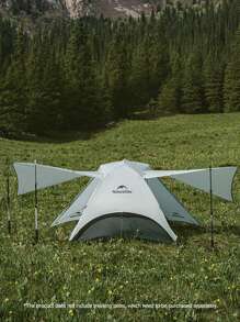 Naturehike 帐篷 Star River UL 超轻徒步帐篷，可容纳两人，15D 尼龙 - 灰色 - 查看 5