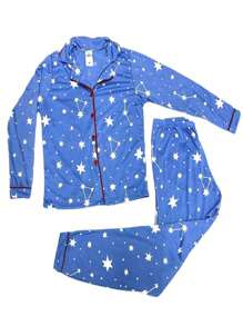 Maternity Sleepwear - 藍白色 - 查看 3