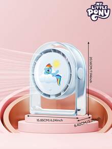 MLP-ZF01 Rainbow Dash 可爱卡通 USB 台式无叶风扇，4 档可调大功率空气循环，静音运行，电池寿命长，适合办公室/宿舍/户外使用 - 藍色 - 查看 7