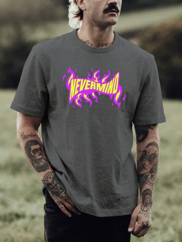 Camiseta Masculina Never Mind Deixa pra Lá 100% Algodão Fio 30.1