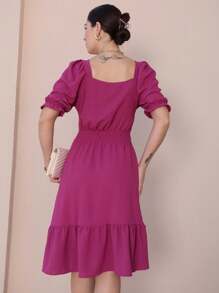 Women Dresses - 玫瑰紅 - 查看 4