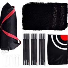 Golf Practice Hitting Nets For Backyard Driving Indoor Use Heavy Duty Practice Golf Driving Nets For Backyard Premium Portable Golf Impact Nets Cages With Frame And Net For Men & Women - Black - View 4