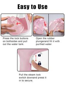 Portable 2-In-1 Handheld Steam Clothes Steamer,Fast Heating, Powerful Penetrating Steam, Large Removable Tank, Sterilizes And Removes Odors - Ideal For Home, Travel, And Business 15s Fast Heat-Up