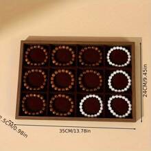 1 件珠宝展示托盘，适用于项链、耳环、手链、戒指和耳环，适合阳光旅行和返校使用 - 彩色 - 查看 18