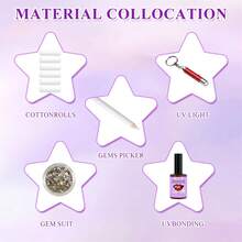 16pcs Rhinestone Dental Kit, Rhinestone Tooth Paw DIY Dental Gem Kit, Professional Rhinestone Dental Kit Tooth Gem Kit Jewellery Dental Kit, Rhinestone Dental Kit And 1 Piece Mouth Opener - Multicolor - View 7