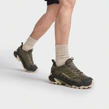 Merrell MOAB SPEED 2 男士户外越野跑鞋，轻便、耐用、防滑 - 橄欖綠 - 查看 2
