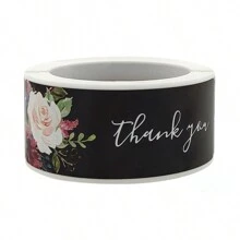 TYFYO 120Pcs Thank You For Your Order Stickers Roll Pink Business Thank You Stickers For Gift Packaging Shipping Bags Labels,1x3 Inch - Multicolor - View 12