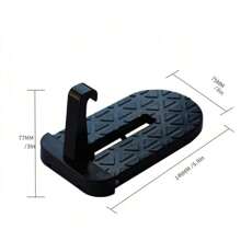 Car Step Hook For Roof, Car Door Step For Car Roof Access, Foldable Multi-Functional Car Door Latch Step For Most Car SUV Truck Auto, Easy Access To Rooftop - Black - View 5