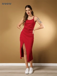 Women Short Dresses - Đỏ - Xem 2