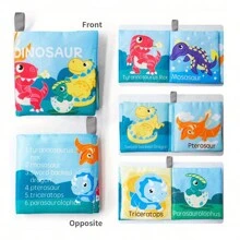 The First Soft Cloth Book For Babies, With Rustling Sound When Rubbed, Includes Animal, Dinosaur, Food, Transportation, Space And Ocean Series, Christmas And - Multicolor - View 10