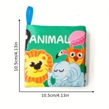 The First Soft Cloth Book For Babies, With Rustling Sound When Rubbed, Includes Animal, Dinosaur, Food, Transportation, Space And Ocean Series, Christmas And - Multicolor - View 4