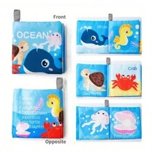The First Soft Cloth Book For Babies, With Rustling Sound When Rubbed, Includes Animal, Dinosaur, Food, Transportation, Space And Ocean Series, Christmas And - Multicolor - View 7