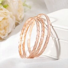 3入組幾何圖案分層兒童手鍊，適合3-9歲兒童 - 彩色 - 查看 6