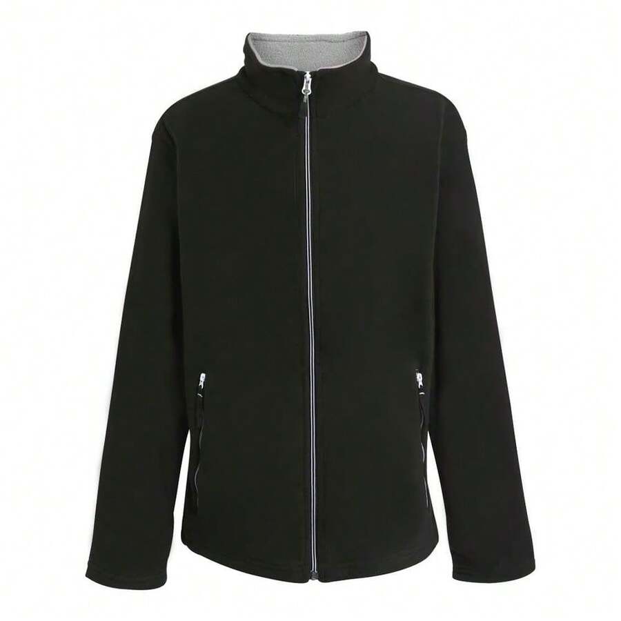 Regatta Mens Ascender Fleece Jacket (N/A) - 01 Matt Black - View 1
