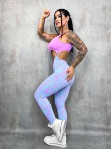 Women Sports Jumpsuits - Purple - View 2