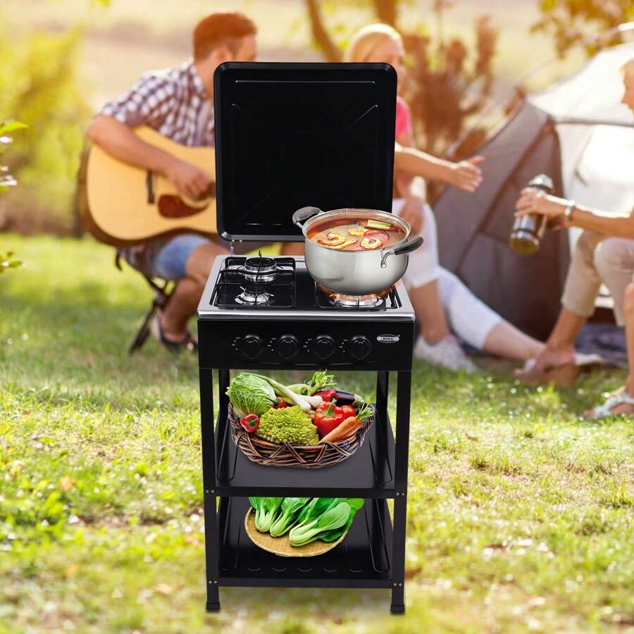 Propane gas stove 300000btu portable gas stove with support leg stand