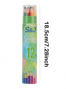 Colorful Pencil Set, Multi-Colored Drawing Pencils, 12/18/24/36/48 Colors Available, PS Material B Hardness Pencil - Color Mixing - View 7