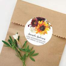 96 Chiếc Cá Tính Vòng Vòng Tròn Nhãn Dán Tùy Chỉnh Tên Ngày Cảm Ơn Bạn Dán Cô Dâu Tắm Dự Tiệc - 373 - Xem 3