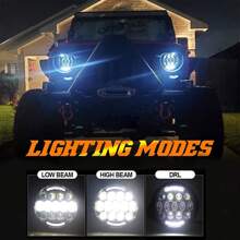 7 Inch Headlight Fit For Street Glide H4 Round Sealed Beam DOT SAE Approved Motorcycle Led Headlight