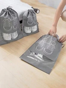 1入組白色鞋子防塵袋，采用防曬材料和無紡布材質，適用於運動鞋，透明，防潮防霉，多功能密封旅行鞋袋 - 彩色 - 查看 7