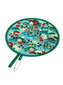 A Beautiful Mini Portable Folding Round Fan, Suitable For Ladies, Is Refreshing And Cool, Full Of Fun, And Is An Excellent Gift For Festivals And Occasions.